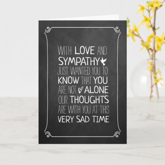 Moderne Typografie Sympathie Kaart (Gele Bloem)