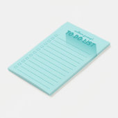 Moderne typografie Teal Takenlijst Post-it® Notes (Schuin)