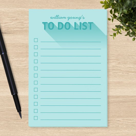 Moderne typografie Teal Takenlijst Post-it® Notes