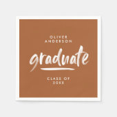 Moderne typografie terracotta afstuderen parry chi servet (Voorkant)