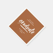 Moderne typografie terracotta afstuderen parry chi servet (Hoek)