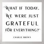 Moderne typografie Thankfulness Poster (Voorkant)