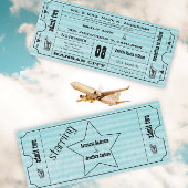  moderne typografie Ticket Wedding Invite Kaart