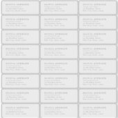 Moderne typografie transparant retouradreslabel sticker (Voorkant)