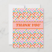Moderne typografie trendy bedankt (Voorkant)