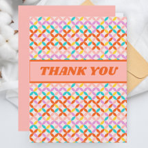 Moderne typografie trendy bedankt