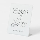 Moderne Typografie Trouwkaarten en geschenken Reclamebord Met Voetstuk (Voorkant)