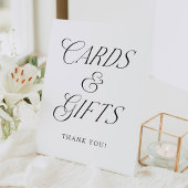 Moderne Typografie Trouwkaarten en geschenken Reclamebord Met Voetstuk