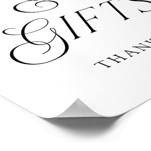 Moderne Typografie Trouwkaarten en geschenken Teke Poster (Hoek)