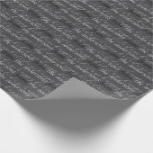 Moderne Typografie Vakantiepatroon Custom Family Cadeaupapier (Hoek)