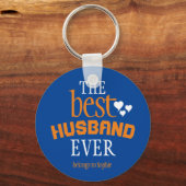 Moderne Typografie van de beste man ooit Sleutelhanger (Voorkant)