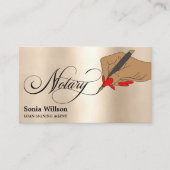 Moderne Typografie van de notaristekenaar Visitekaartje (Voorkant)