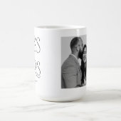 Moderne typografie Verloving Foto Koffiemok (Center)