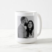 Moderne typografie Verloving Foto Koffiemok (Voorkant rechts)