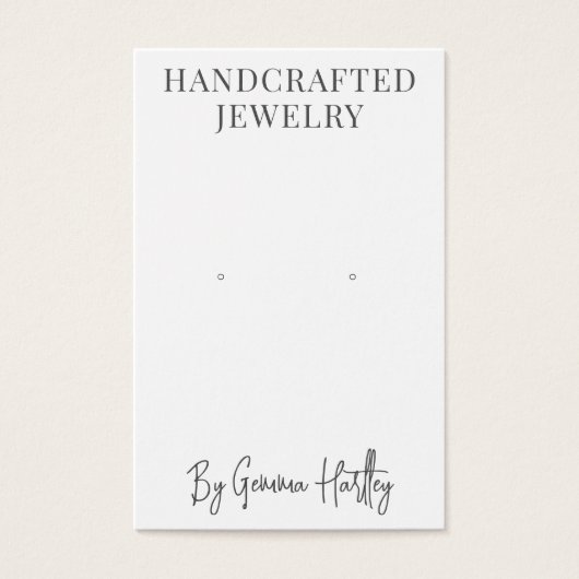 Moderne Typografie Verpletterende Kaarten Visitekaartje (Voorkant)