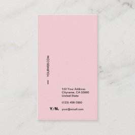 Moderne Typografie — Verticaal Visitekaartje