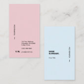 Moderne Typografie — Verticaal Visitekaartje (Voorkant / Achterkant)