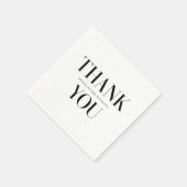 Moderne typografie, vet bedankt servet (Hoek)