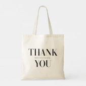 Moderne typografie, vet 'Dank je wel' Tote Bag (Achterkant)