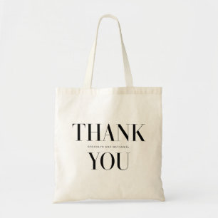 Moderne typografie vet dank je wel tote bag