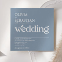 Moderne Typografie Vierkant Foto Stoffig Blauw Bru