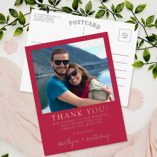 Moderne Typografie Viva Magenta Minimaliserende fo Folie Uitnodiging Briefkaart