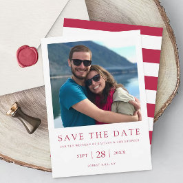 Moderne Typografie Viva Magenta Minimaliserende fo Save The Date