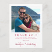 Moderne typografie Viva Magenta Minimalistische fo Briefkaart (Voorkant)