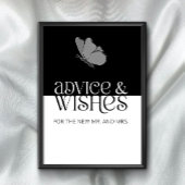 Moderne Typografie Vlinder Advies en Wensen Poster