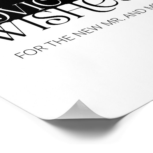 Moderne Typografie Vlinder Advies en Wensen Poster (Hoek)