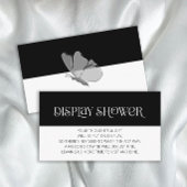 Moderne Typografie Vlinder Display douche Informatiekaartje