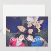 Moderne Typografie voor kerst Feestdagenkaart (Voorkant / Achterkant)