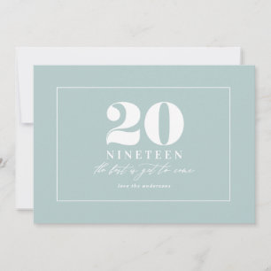 Moderne typografie voor nieuwjaarsfeestdagen feestdagenkaart