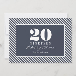 Moderne typografie voor nieuwjaarsvakantie feestdagenkaart