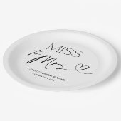 Moderne Typografie Vrijgezellenfeest Papieren Bord (Gekanteld)