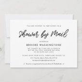 Moderne typografie Vrijgezellenfeest per mail foto Kaart (Achterkant)