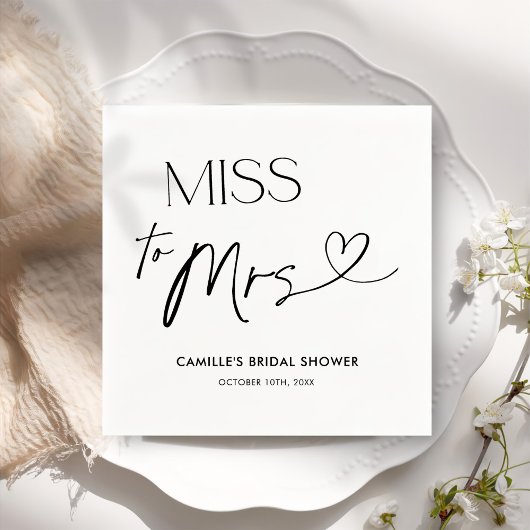 Moderne typografie Vrijgezellenfeest servetten