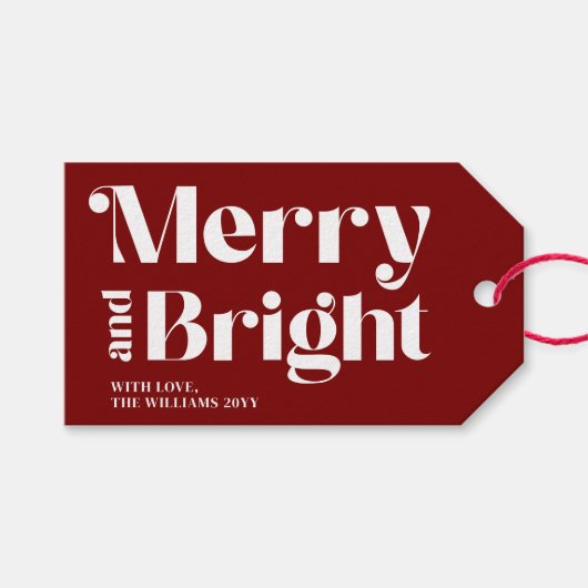 Moderne typografie Vrolijk en helder cadeau Labels Cadeaulabel (Voorkant (Horizontaal))