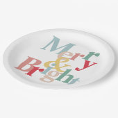 Moderne typografie Vrolijk en helder Papieren Bordje (Gekanteld)