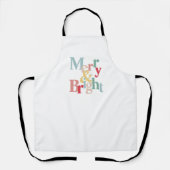 Moderne typografie Vrolijk en helder Schort (Voorkant)