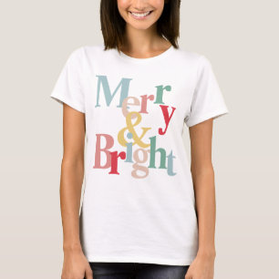 Moderne typografie Vrolijk en helder T-shirt