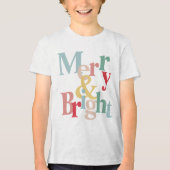 Moderne typografie Vrolijk en helder Tri-Blend Shirt (Voorkant)