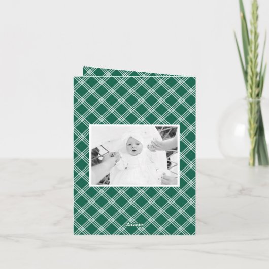 Moderne typografie Vrolijk kerstfeest 2 Foto Vakan Feestdagen Kaart (Achterkant)