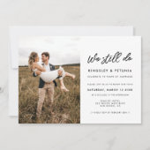 Moderne typografie We doen nog steeds Vow vernieuw Kaart (Voorkant)