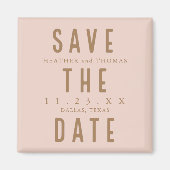 Moderne Typografie Weddenschap bespaart de data Magneet (Voorkant)