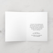 Moderne Typografie Weddenschap Echt bedankt Folie Wenskaart (Binnenlaag)