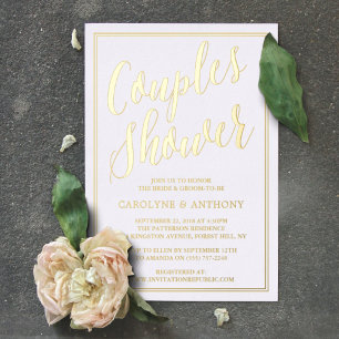 Moderne Typografie Weddenschappen — Echte show Folie Uitnodiging