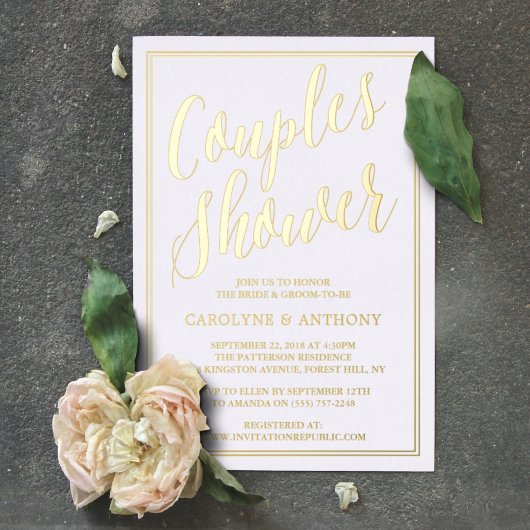 Moderne Typografie Weddenschappen — Echte show Folie Uitnodiging