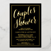 Moderne Typografie Weddenschappen — Echte show Folie Uitnodiging (Voorkant)