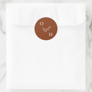 Moderne Typografie Wedding Envelope zegels